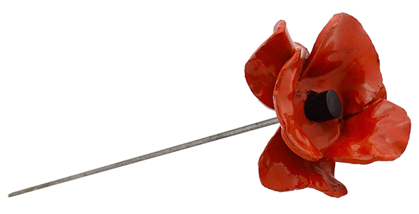 Photograph of a Ceramic Poppy